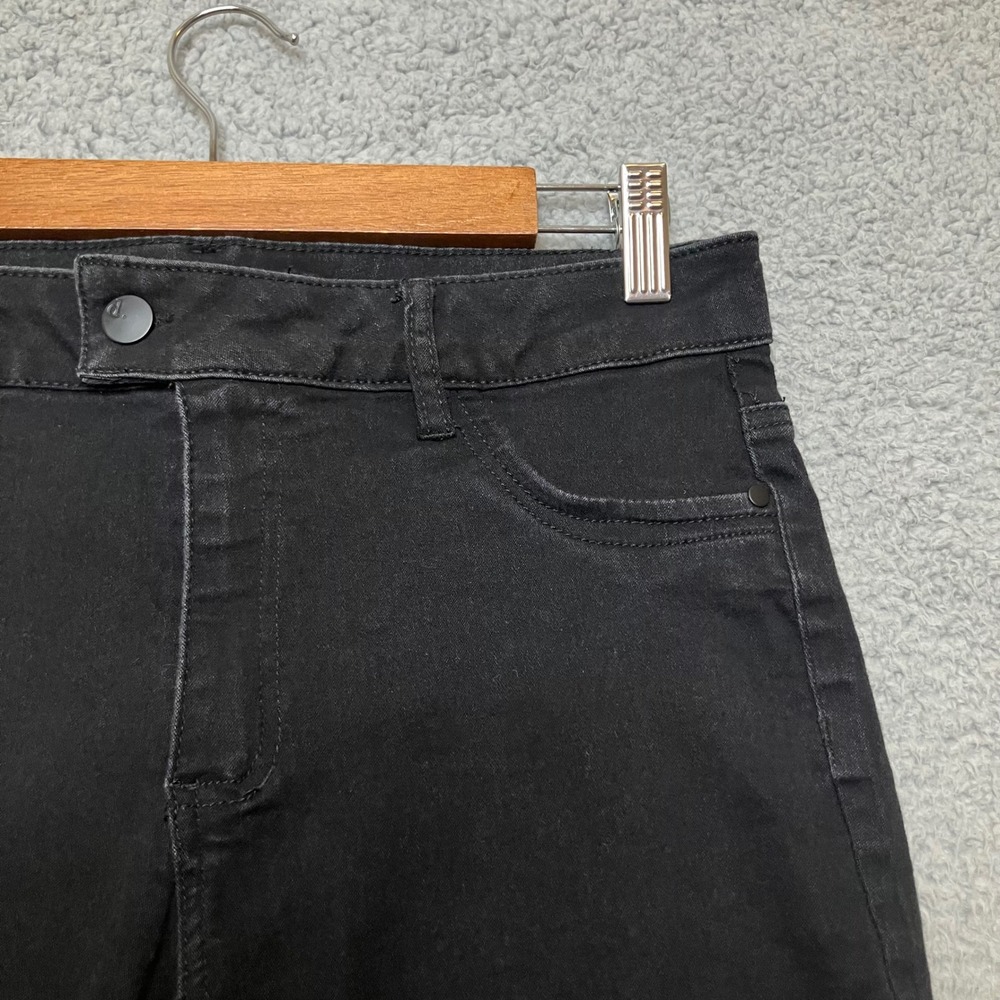 d.jeans High Rise Repreve Jeans Women 10 Black Denim Skinny Stretch Minimal - Picture 5 of 7